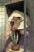 NC Wyeth Thumbelisa oil painting artist